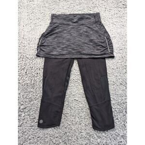 Athleta Pants Women Extra Small Black Gym Work Out Tennis Skirt Skort Legging